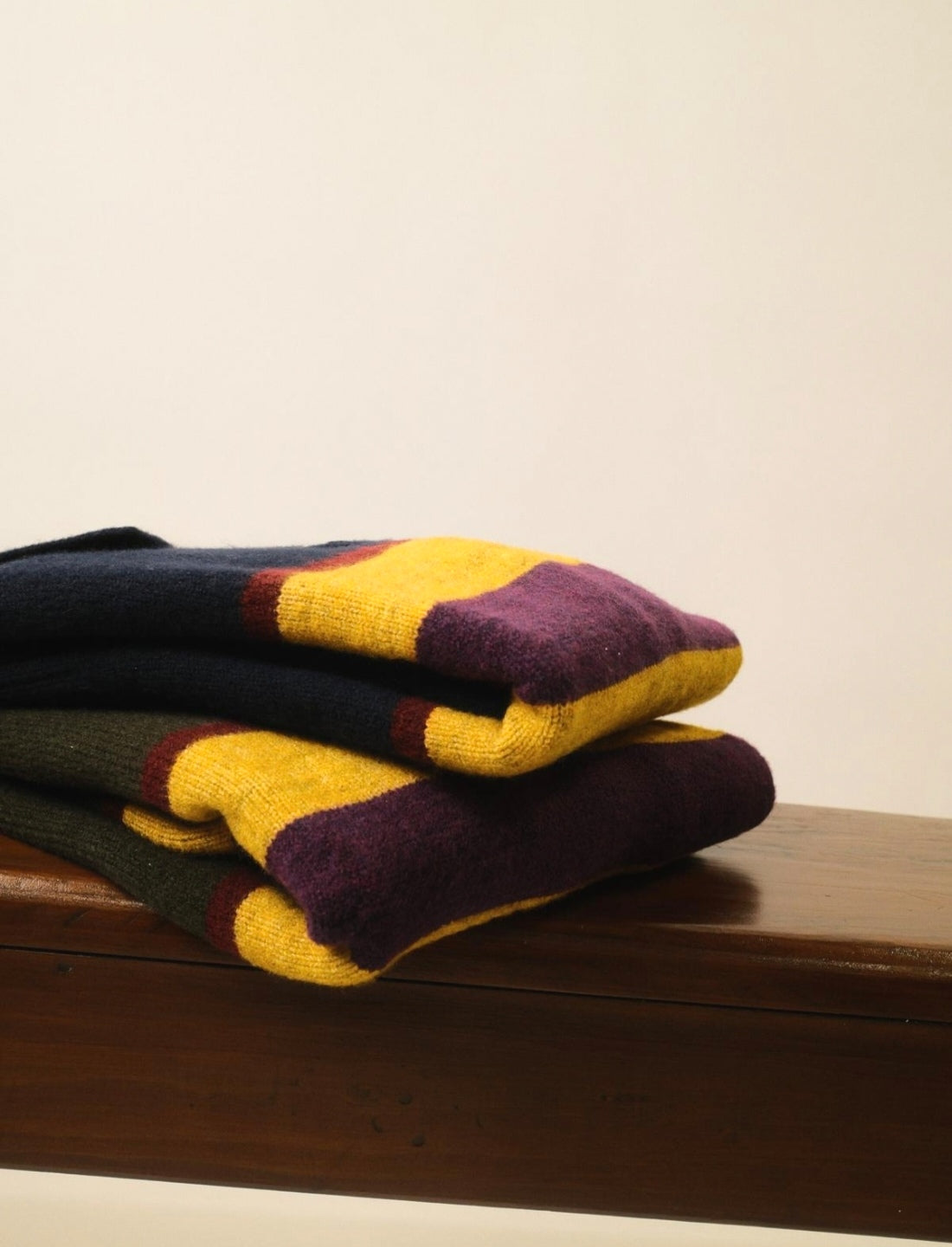 Eric Knitted Rugger Jumper - Navy
